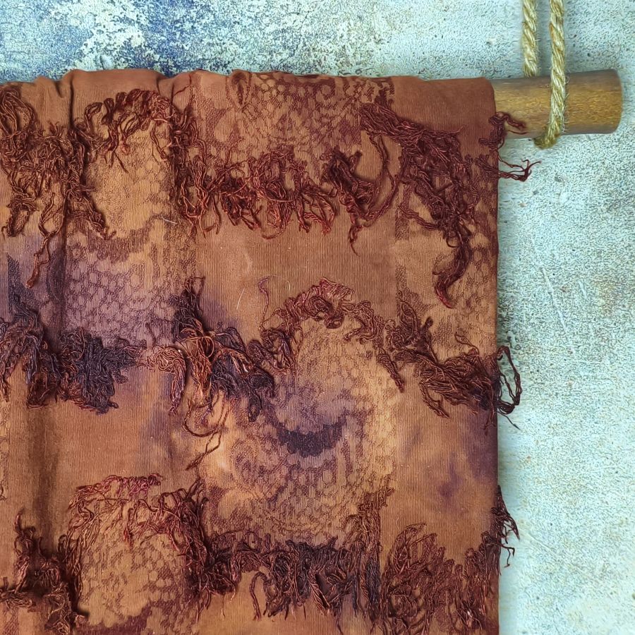 Coffee brownish chic style artistic retro designer fabric