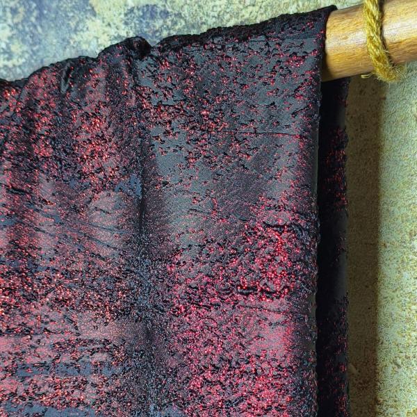 Wine red irregular solid particle jacquard texture designer fabric