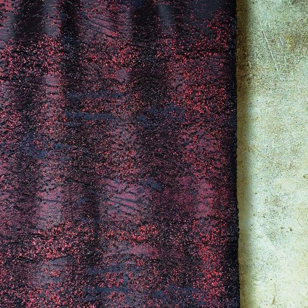 Wine red irregular solid particle jacquard texture designer fabric