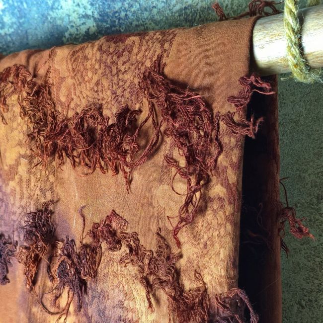 Coffee brownish chic style artistic retro designer fabric