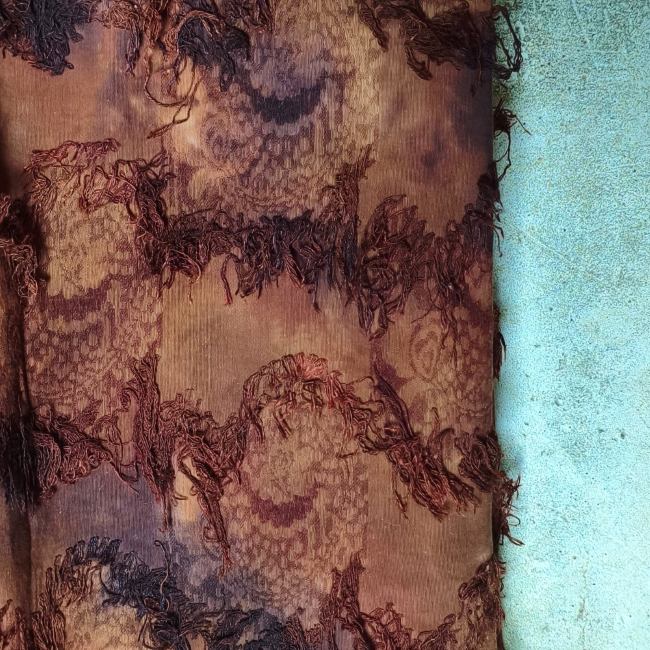 Coffee brownish chic style artistic retro designer fabric