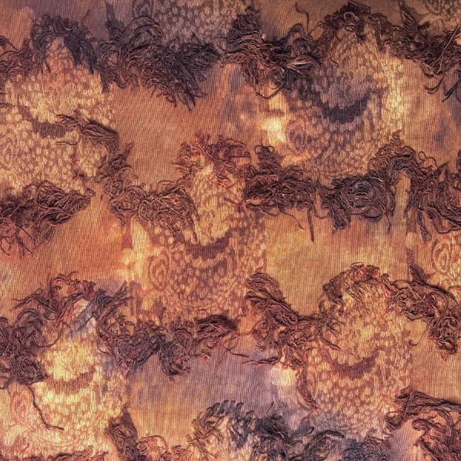 Coffee brownish chic style artistic retro designer fabric