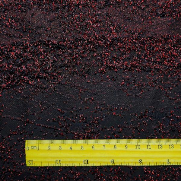 Wine red irregular solid particle jacquard texture designer fabric