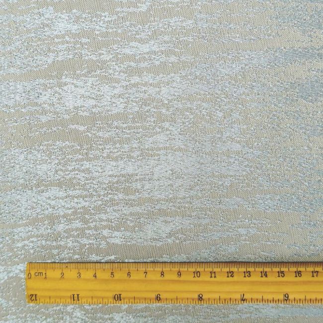 Light blue irregular marble white stripe designer fabric