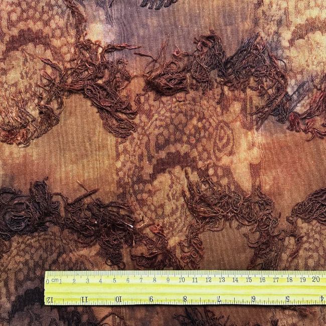 Coffee brownish chic style artistic retro designer fabric