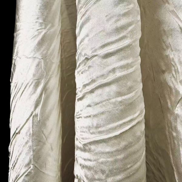 Special pleated double process texture fabric