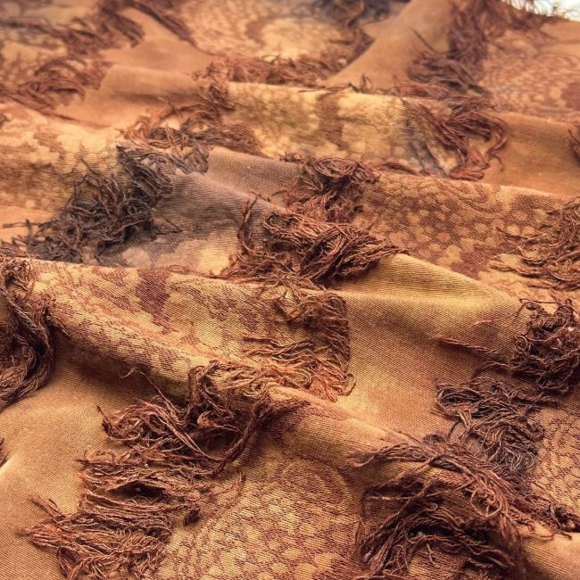 Coffee brownish chic style artistic retro designer fabric