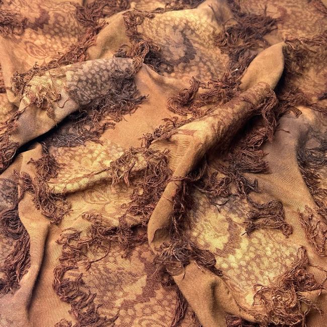 Coffee brownish chic style artistic retro designer fabric