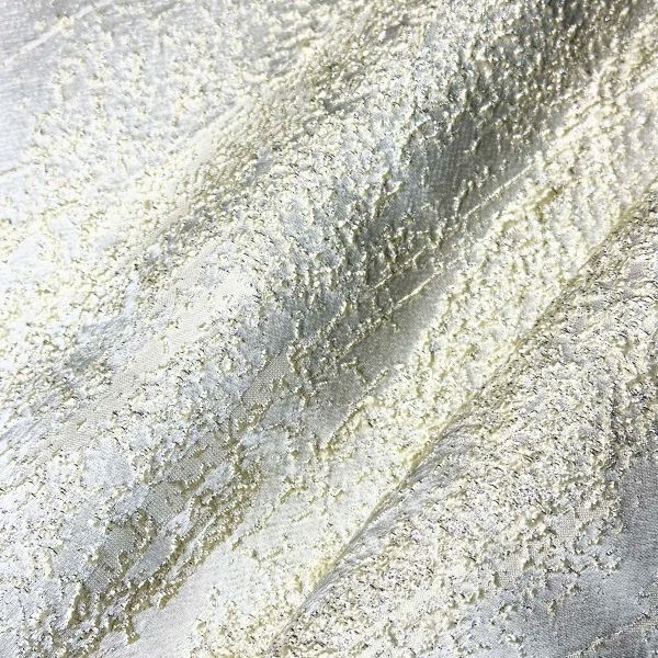 Solid jacquard cream white designer fabric