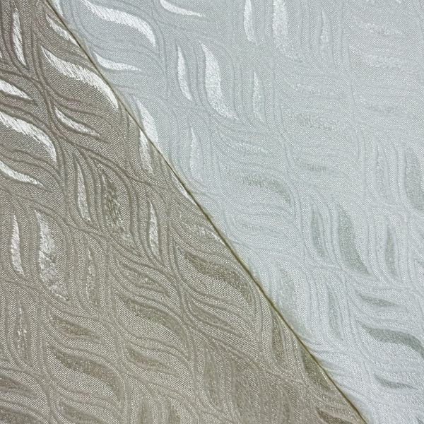 Water ripple line jacquard textured designer fabric (champagne)