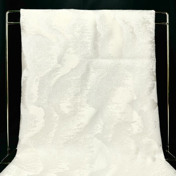 Mountain pattern solid cream textured Fabric