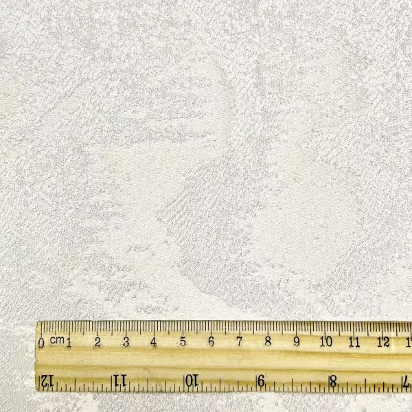 Mountain pattern solid cream textured Fabric