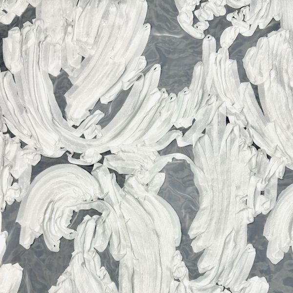 White wave texture organza base fabric creative fabric