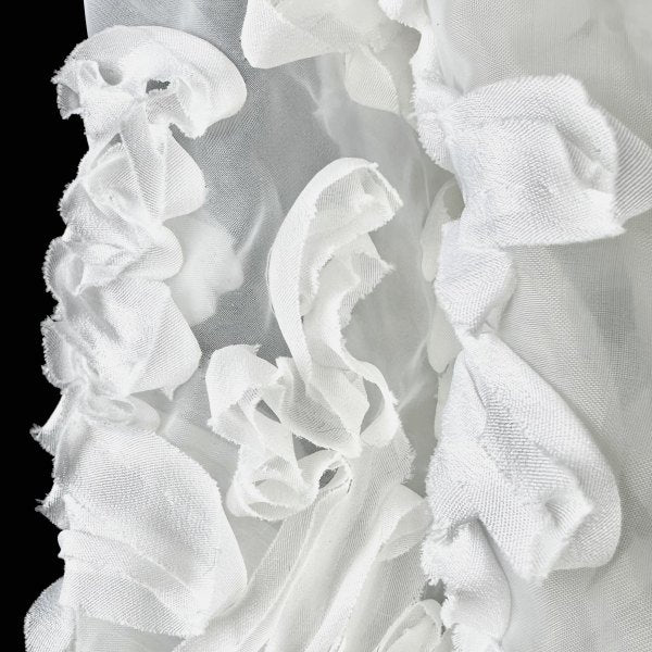 White wave texture organza base fabric creative fabric
