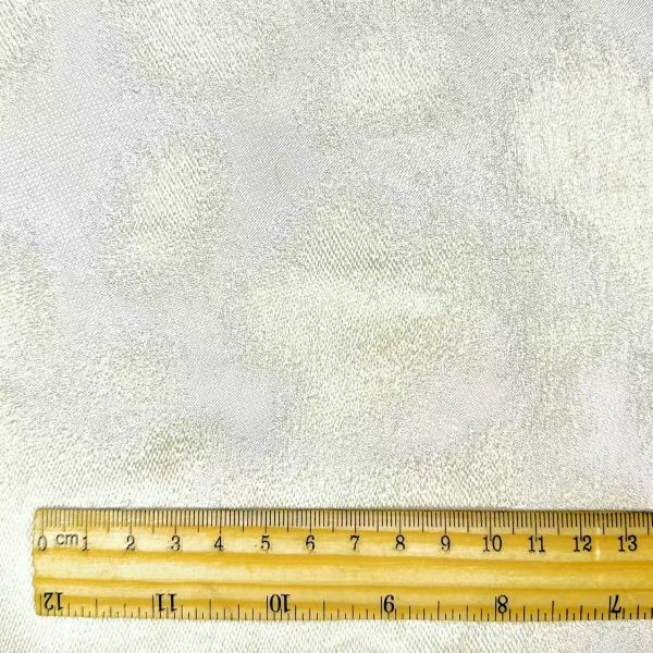Creamy white oil painting smudging texture solid jacquard fabric