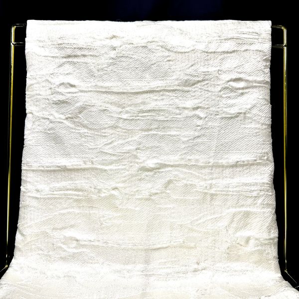 White bark with wrinkled relief texture fabric