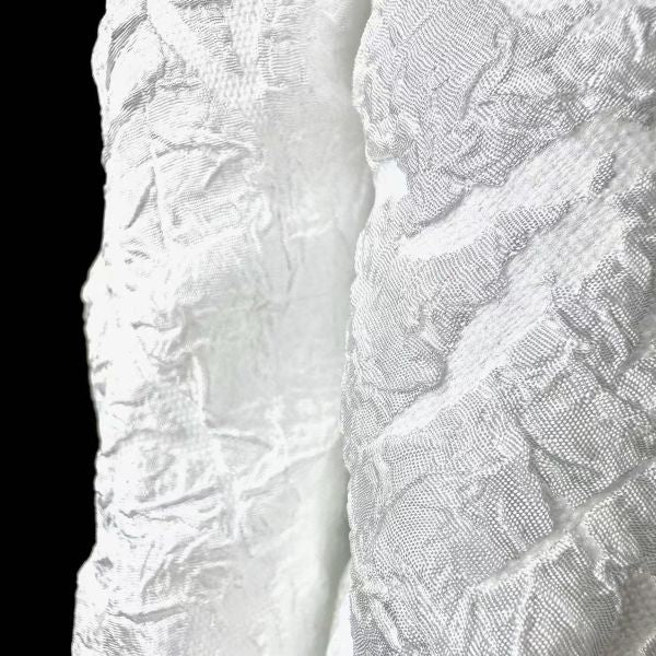 White irregular marble embossed texture fabric