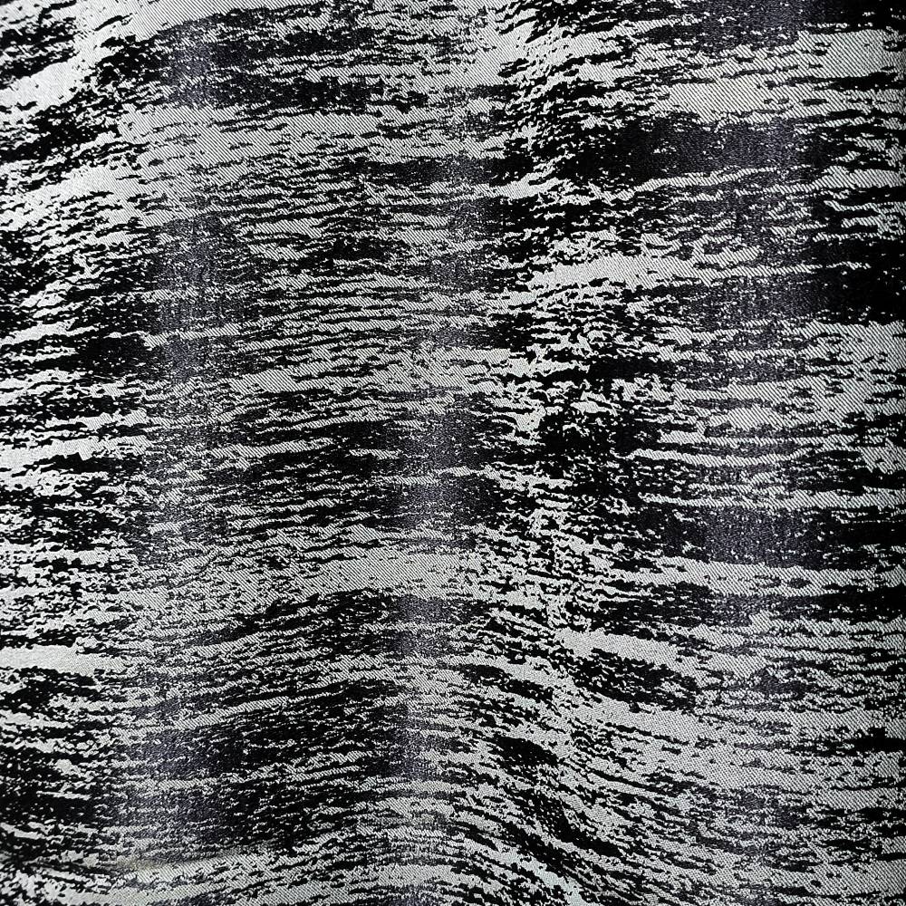 Black irregular vertical lines non-stretch fabric