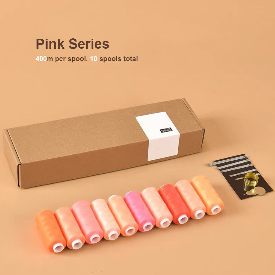 Premium Natural-Dyed Thread  Pink Series Set