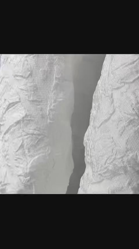 White irregular marble embossed texture fabric