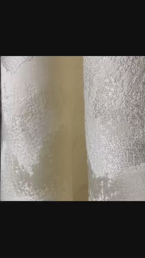 Mountain pattern solid cream textured Fabric