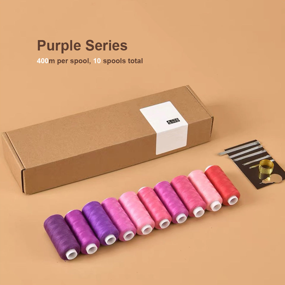 Premium Natural-Dyed Thread Purple Series Set