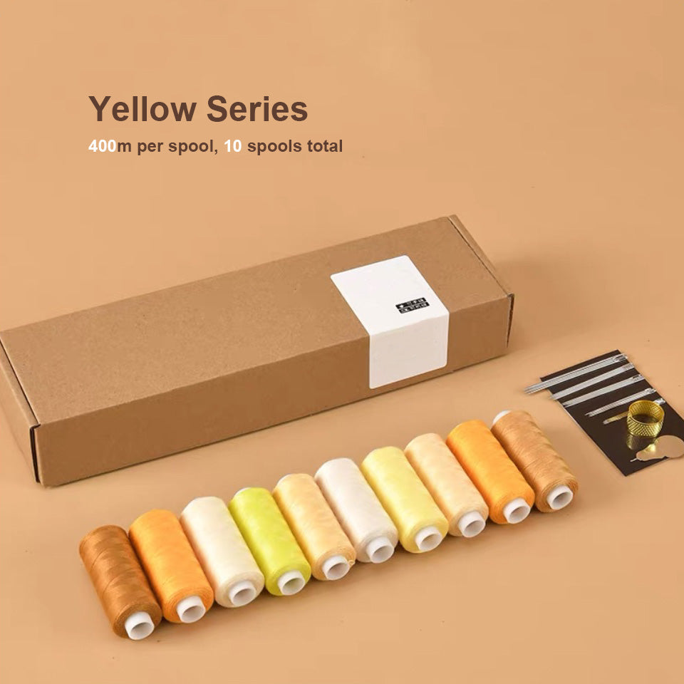 Premium Natural-Dyed Thread Yellow Series Set